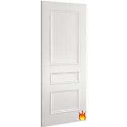 Windsor 3 Panel White Internal Fire Door (18mm lippings) FD30